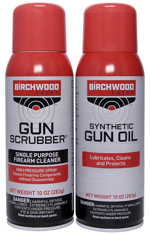 BIRCHWOOD CASEY GUN SCRUBBER & SYN GUN OIL 10OZ AEROSOL 2 PACK