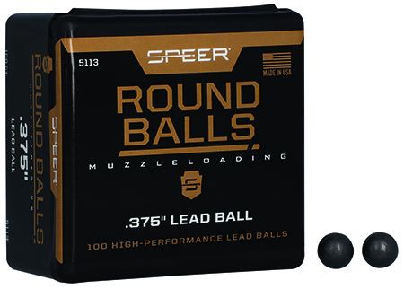 SPEER MUZZELOADER ROUND BALLS .375  80GR 100/BX