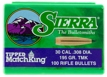30 CAL 308DIA/7.62mm 195GR TMK Match  100/PK