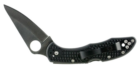 DELICA SL-PL 3" BLACK KNIFE SPYDERCO KNIFE SPYDERCO