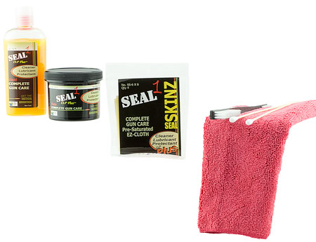 SEAL 1 SKIT-4 TACTICAL GUN CARE KIT CLP LIQUID & PASTE PRE-SAT. CLOTHS  FIBER CLOTH BRUSH &SWABS