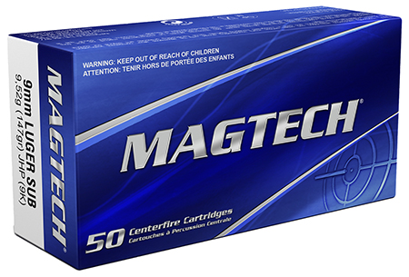 MAGTECH 9MM 147GR JHP SUB 50/1000