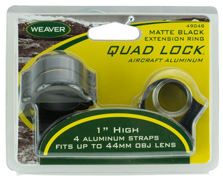 WE DETACH QUAD LOCK RINGS 1" HIGH MATTE EXTENSION