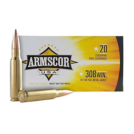 ARMSCOR 308WIN 147GR FMJ 20/200