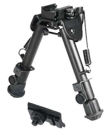 UTG TACT OP BIPOD W/QD LVR MNT 6"-7"