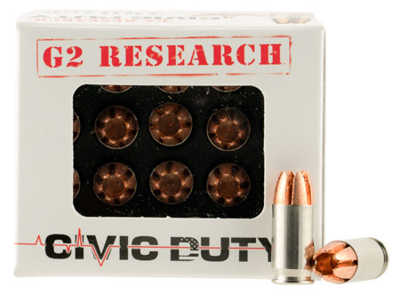 G2R CIVIC DUTY 380ACP 20RD BOX 25 BOXES PER CASE