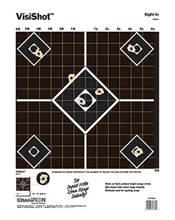 VISISHOT SIGHT-IN TARGET 10/PK 13" X 18"