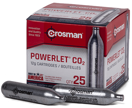 CROS 2311       POWERLET 12G CO2 CYLINDERS    25PK