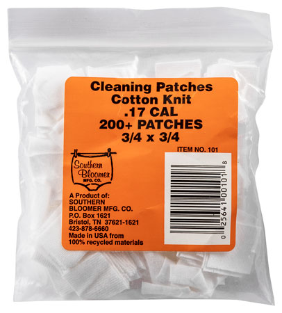 200 CT. .17 CAL RIFLE PATCHES
