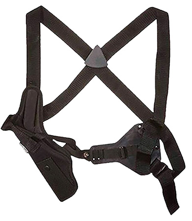 VERTICAL SHOULDER HOLSTER BLK RH NYLON SIZE #4