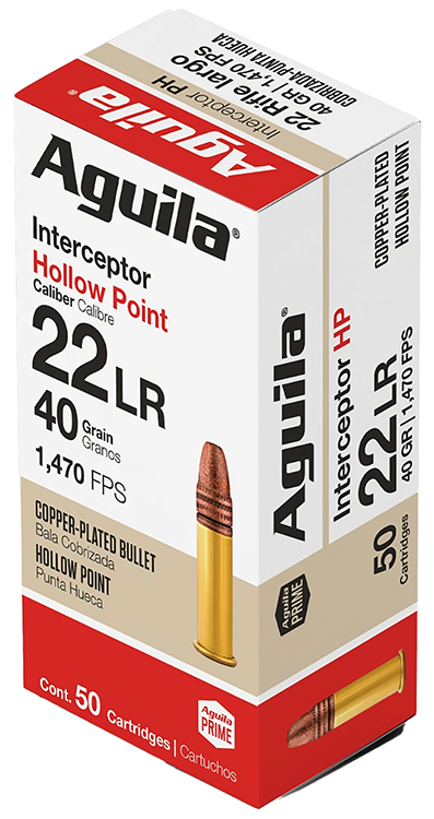 AGUILA 22LR INTERCPT 40GR HP 50/1000