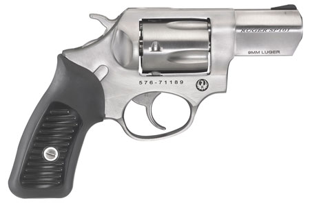 RUGER SP101 9MM 2.25" STN 5RD HMR FS