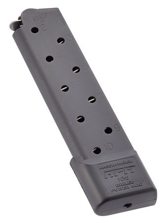 Chip McC Railed Pw Mag (RPM) .45 ACP Full-Size 10RDS Blk