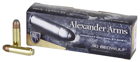 Alexander Arms AB400FPBOX FP 50 Beowulf 400 gr Flat Point 20 Per Box/ 10 C-img-1
