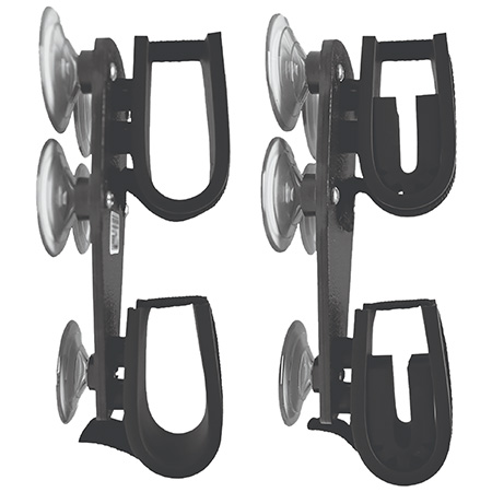 RUGGED 10020 DBL GUN RACK SUCTION CUP