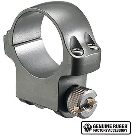 RUGER SCOPE SINGLE RING 1" MEDIUM .937 HEIGHT GREY STS