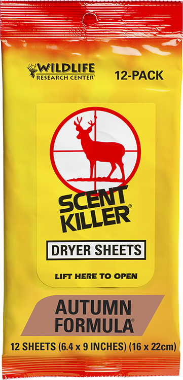 SCENT KILLER DRYER SHEETS AUTUMN
