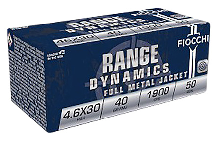 Fiocchi 46EXA Range Dynamics 4.6x30mm H&K 40 gr Full Metal Jacket 50 Per B-img-1
