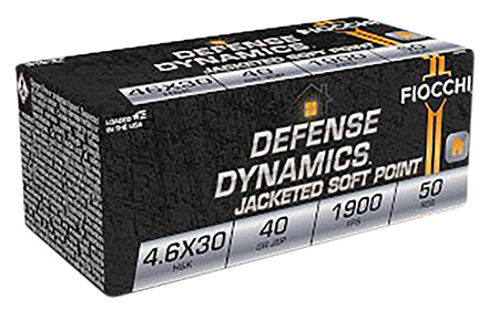 Fiocchi 46EXB Defense Dynamics 4.6x30mm H&K 40 gr Jacketed Soft Point 50 P-img-1