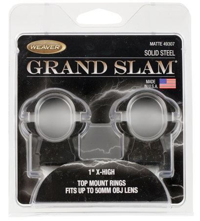 GRAND SLAM STEEL RINGS 1" X-HIGH MATTE