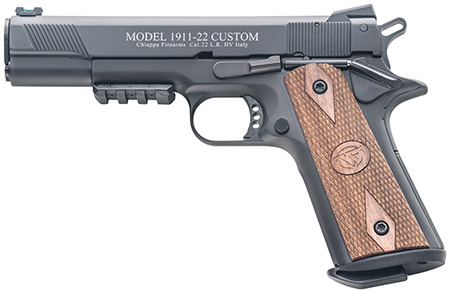 1911 Custom 22LR 5" BBL Blk,Wood Gp 2/10