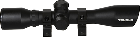 TRUGLO 4X32 SR DIAMND BLK W/ RINGS