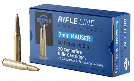 PPU 7MM MAUSER SP 139GR 20/200