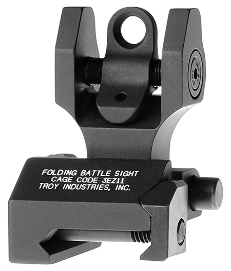 Troy Industries Rear Folding BattleSight - BLK flip