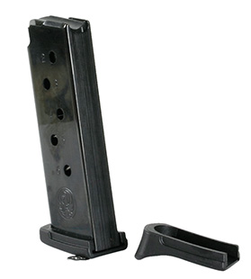 MAG RUGER LCP 380ACP 6RD BL W/EXT