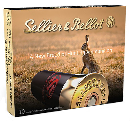 SELLIER & BELLOT 12GA 2.75 #4 BUCK 10RD BOX 25 BOXES PER CASE
