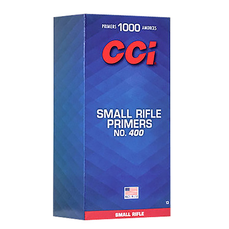 CCI #400 STD SMALL RIFLE PRIMER 1000CT