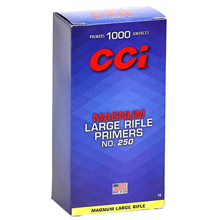 CCI #250 MAG LARGE RIFLE PRIMER 1000CT