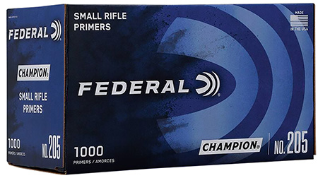 FEDERAL CHAMPION CENTERFIRE SMALL RIFLE PRIMER 1000CT