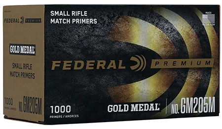 FEDERAL PREMIUM GOLD MEDAL MATCH CENTERFIRE SMALL RIFLE PRIMER 1000CT