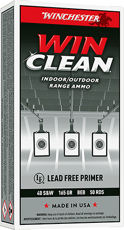 WINCHESTER 40 S&W SUPER-X TARGET WINCLEAN 165 GR 50 RD/BX 10 BX/CS
