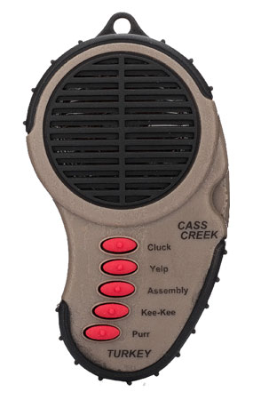 Cass Creek 969 Ergo Electronic Turkey Call, 5 Authentic Sounds, Brown Plas-img-1