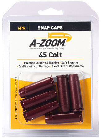 A-ZOOM METAL SNAP CAPS 45 LC 6-PACK