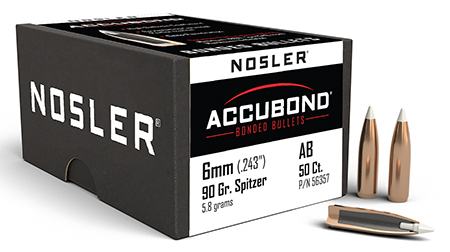 NOSLER 6MM 90GR ACCUBOND 50CT