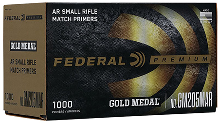 FEDERAL PREMIUM GOLD MEDAL MATCH CENTERFIRE SM RIFLE PRIMER AR RFLE 1000CT