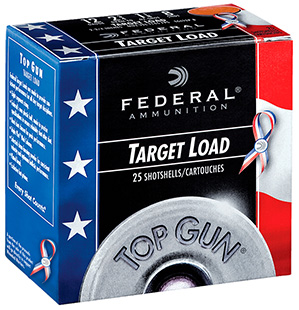 FEDERAL TOP GUN SS 12GA 2-3/4" 2-3/4DE 1-1/8OZ 8 RWB HULL AMMO 25RD
