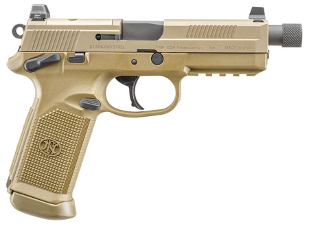 FN FNX-45 TACT 45ACP 5.3" 15RD FDE