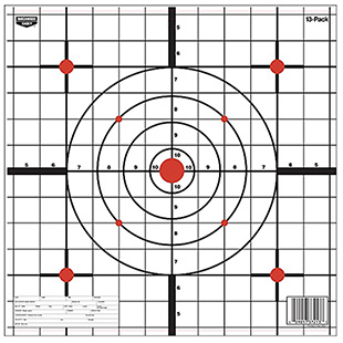 EZE-SCORER 12" SIGHT-IN PAPER TARGET - 13-PK