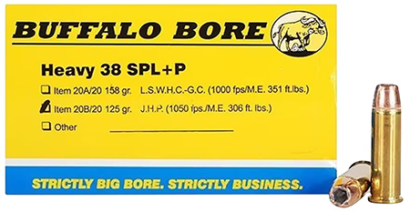 BBA 20B/20    38SPC +P    125 JHP            20/12