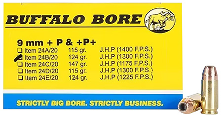 BBA 24B/20    9MM  +P+    124 JHP            20/12