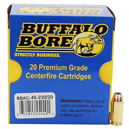 BBA 45-230/20    45A +P   230 JHP            20/12