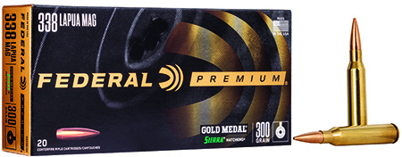 GOLD MEDAL MATCH AMMO 338 LAPUA 300GR HPBT