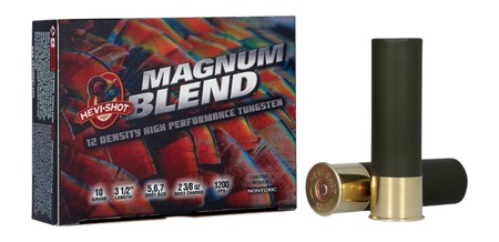 HEVI-SHOT MAGNUM BLEND 10GA 3-1/2IN 2-3/8OZ #5 #6 #7  5 RD/BX 10 BX/CS