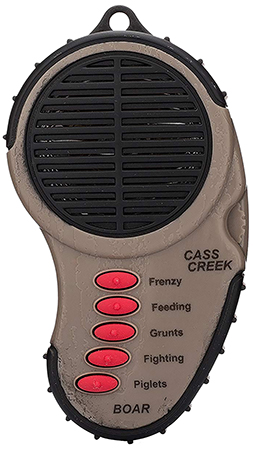 Cass Creek CC034 Ergo Electronic Boar Call, 5 Authentic Sounds, Brown Plas-img-1