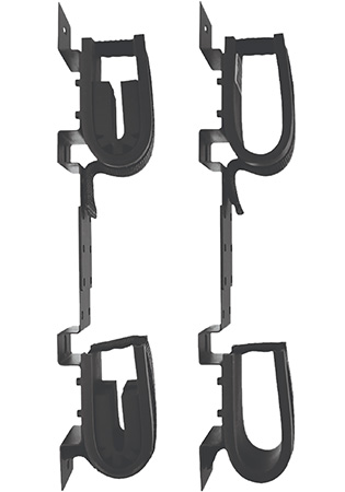 RUGGED 10065 DBL GUN RACK SCREW-ATTACH