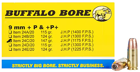 BBA 24C/20    9MM +P+     147 JHP            20/12